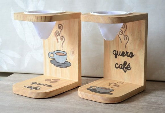 Handcrafted Wooden Coffee Filter Stand | Reusable Cloth Coffee Filter Holder
